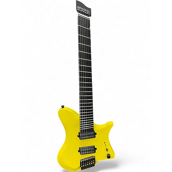 Used Goc Shan 7 String Yellow Solid Body Electric Guitar
