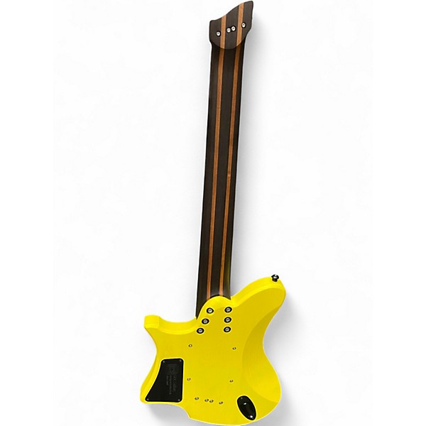 Used Goc Shan 7 String Yellow Solid Body Electric Guitar