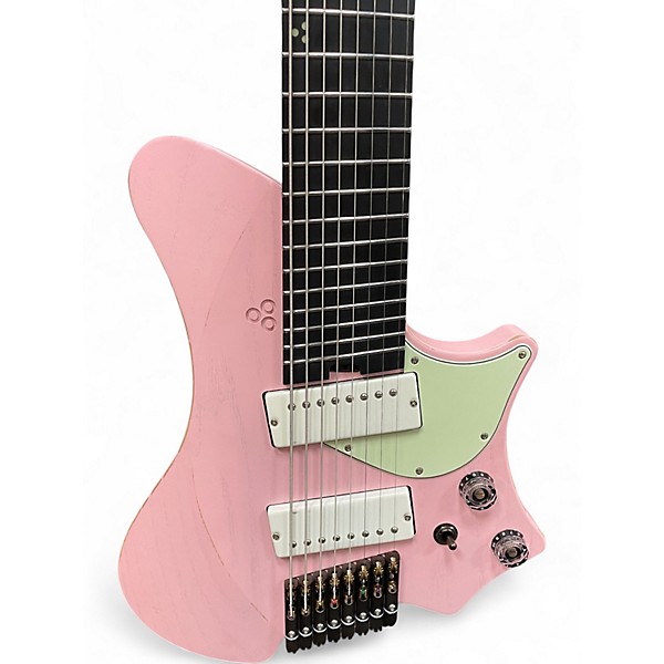 Used Goc Satya 8 String Pink Solid Body Electric Guitar