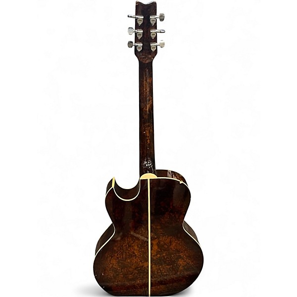 Used Washburn ea20 Burl Acoustic Electric Guitar