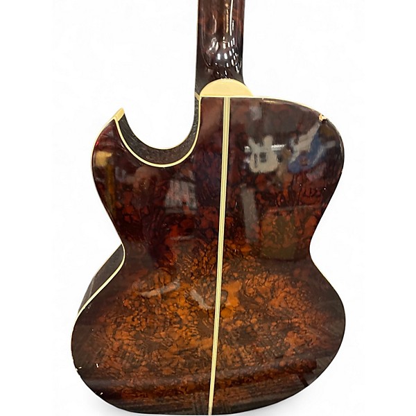 Used Washburn ea20 Burl Acoustic Electric Guitar