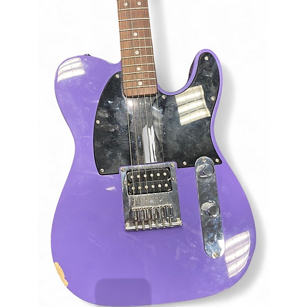 Used Squier Telecaster Purple Solid Body Electric Guitar