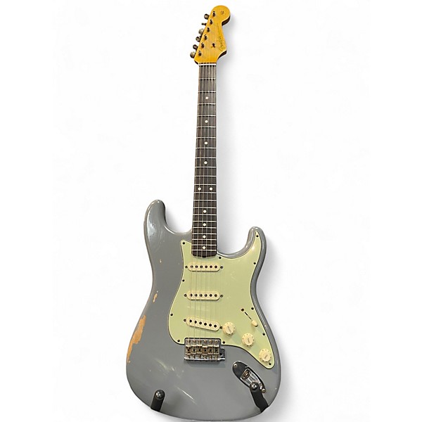 Used Fender 1960 Stratocaster Custom Shop Jounreyman Cielo Grey Solid Body Electric Guitar