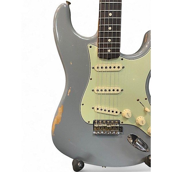 Used Fender 1960 Stratocaster Custom Shop Jounreyman Cielo Grey Solid Body Electric Guitar