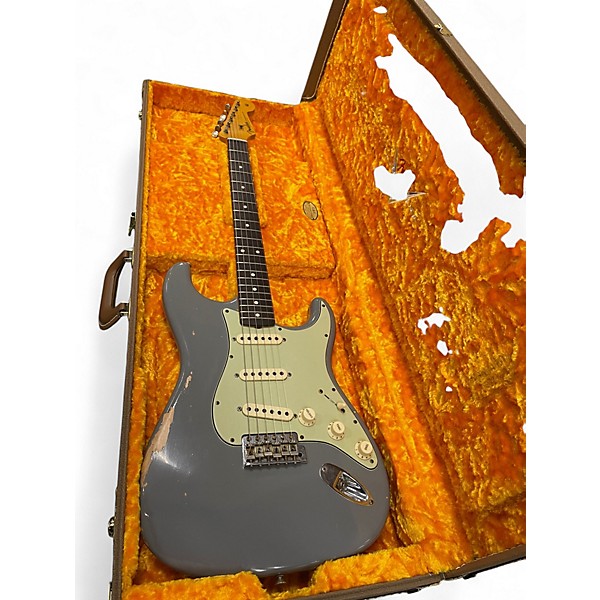 Used Fender 1960 Stratocaster Custom Shop Jounreyman Cielo Grey Solid Body Electric Guitar