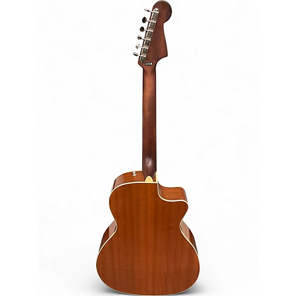 Used Fender Newporter Player LH Natural Acoustic Electric Guitar