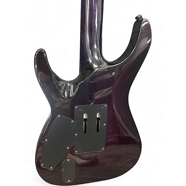 Used ESP LTD MH350FR Purple Solid Body Electric Guitar