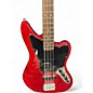 Used Squier JAGUAR BASS RED Electric Bass Guitar