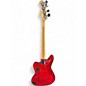 Used Squier JAGUAR BASS RED Electric Bass Guitar