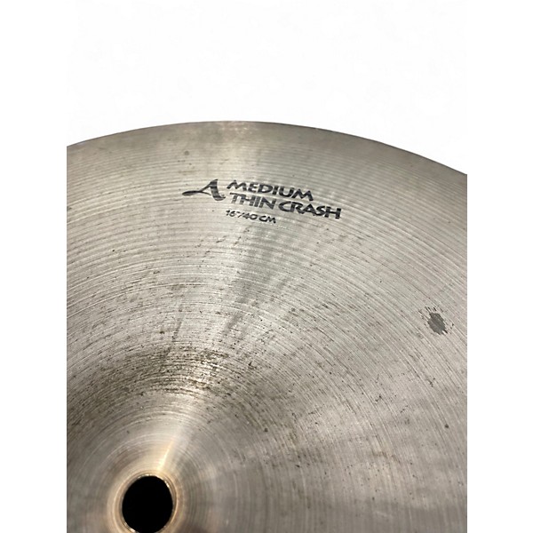 Used Zildjian 16in A Series Medium Thin Crash Cymbal