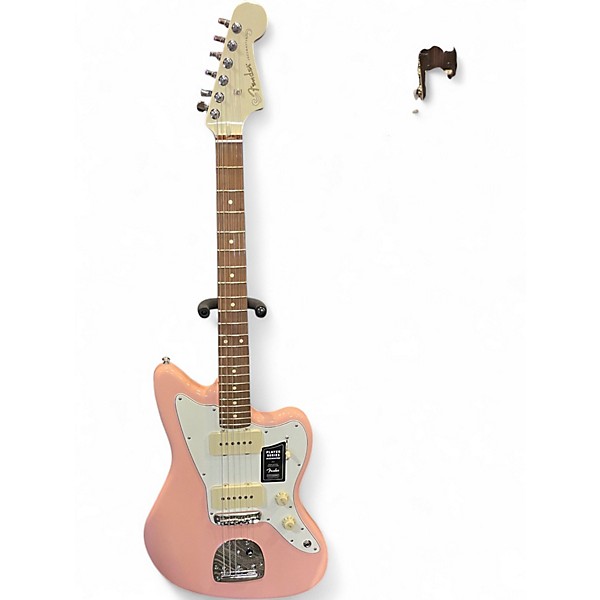 Used 2022 Fender LIMITED EDITION PLAYER JAZZMASTER Shell Pink Solid Body Electric Guitar
