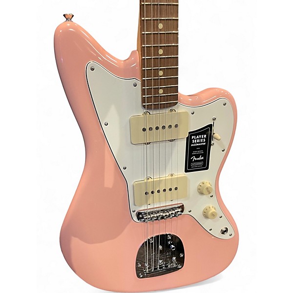 Used 2022 Fender LIMITED EDITION PLAYER JAZZMASTER Shell Pink Solid Body Electric Guitar