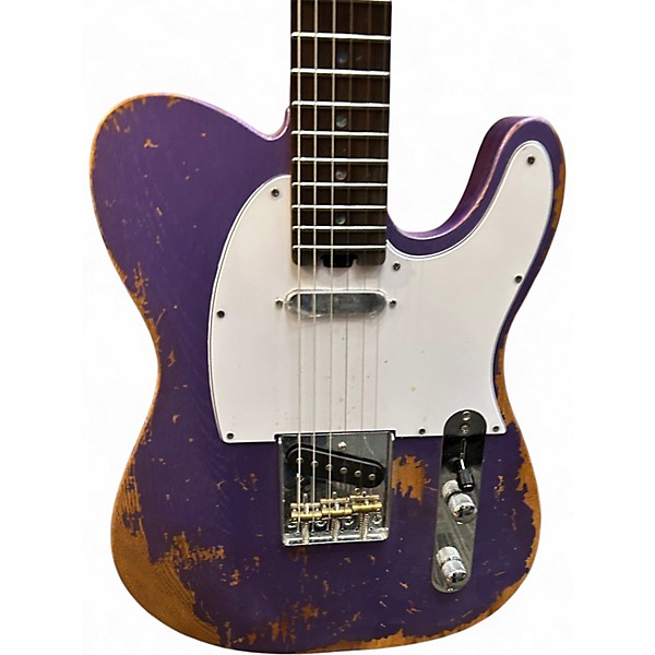 Used Censtar T-Style Relic Purple Solid Body Electric Guitar