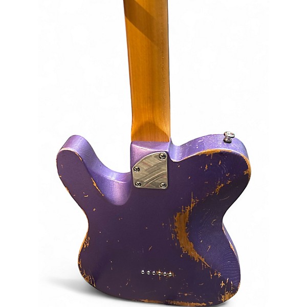 Used Censtar T-Style Relic Purple Solid Body Electric Guitar
