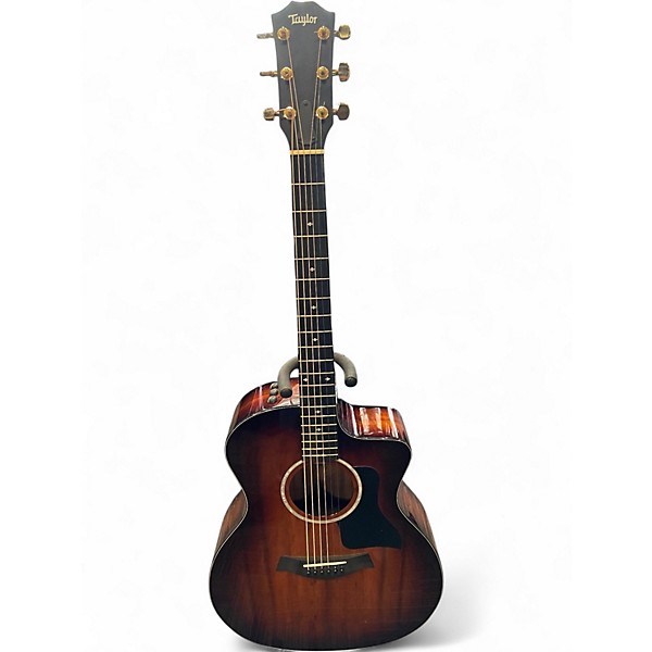 Used Taylor 224CEKDLX Shaded Edge Burst Acoustic Electric Guitar