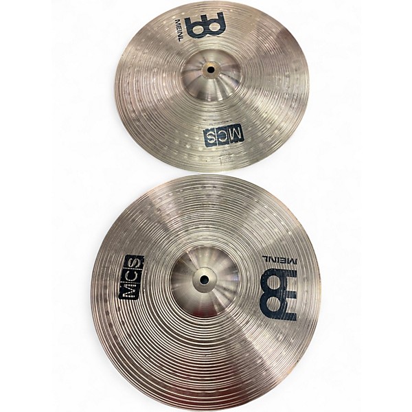 Used MEINL 14in mcs series hi hat Cymbal