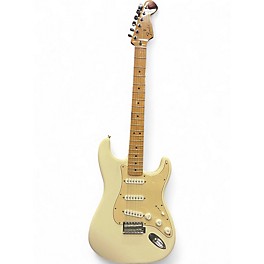 Used Fender Standard Stratocaster Cream Solid Body Electric Guitar