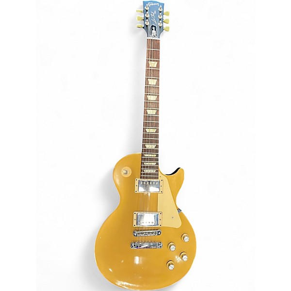 Used Gibson Les Paul Studio Gold Top Solid Body Electric Guitar