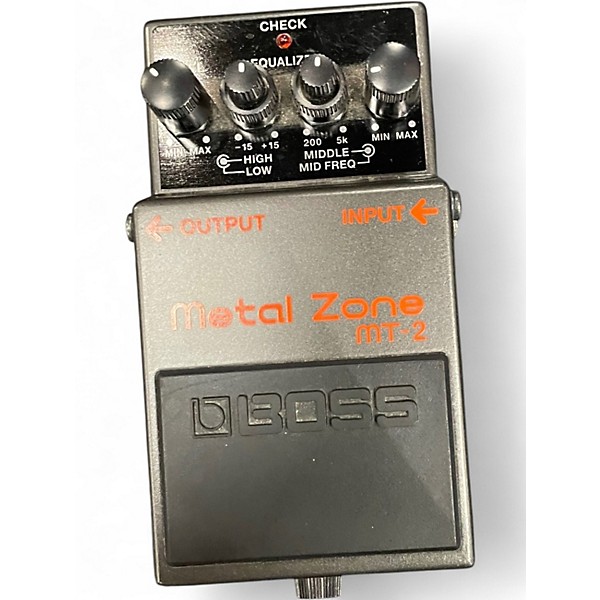 Used BOSS MT2 Metal Zone Distortion Effect Pedal