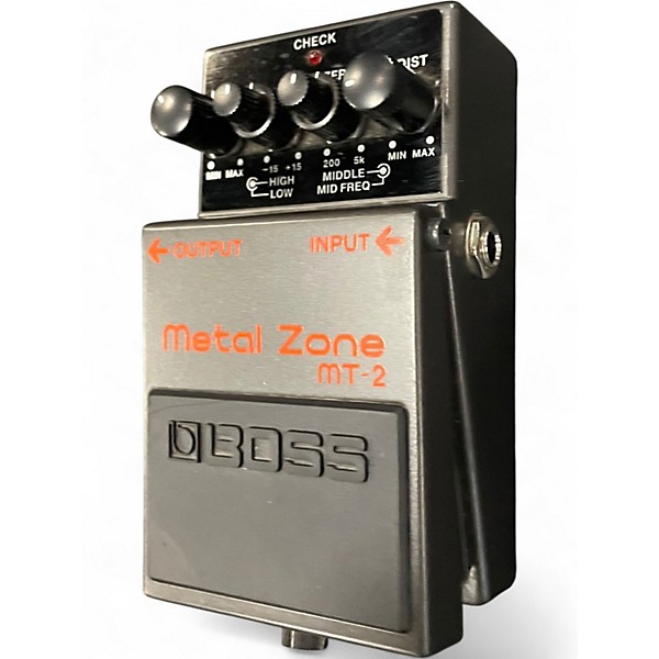 Used BOSS MT2 Metal Zone Distortion Effect Pedal