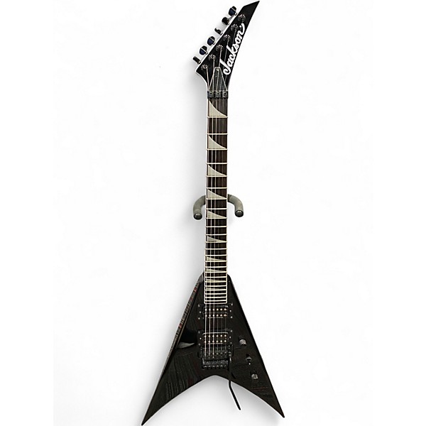 Used Jackson KVMGQ Pro King V Black Solid Body Electric Guitar