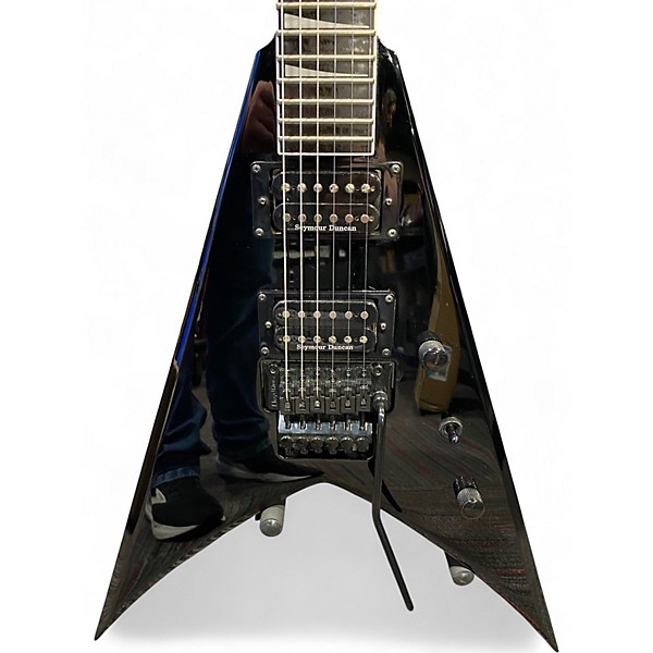 Used Jackson KVMGQ Pro King V Black Solid Body Electric Guitar