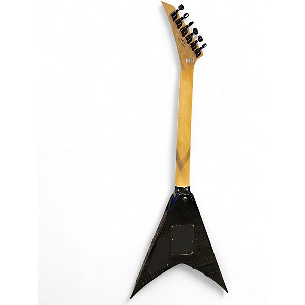 Used Jackson KVMGQ Pro King V Black Solid Body Electric Guitar