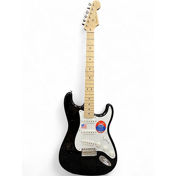 Used Fender Artist Series Eric Clapton Stratocaster Black Solid Body Electric Guitar