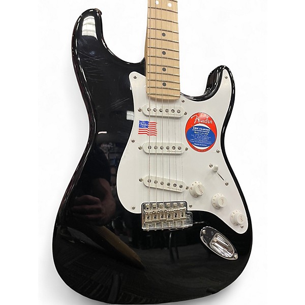 Used Fender Artist Series Eric Clapton Stratocaster Black Solid Body Electric Guitar