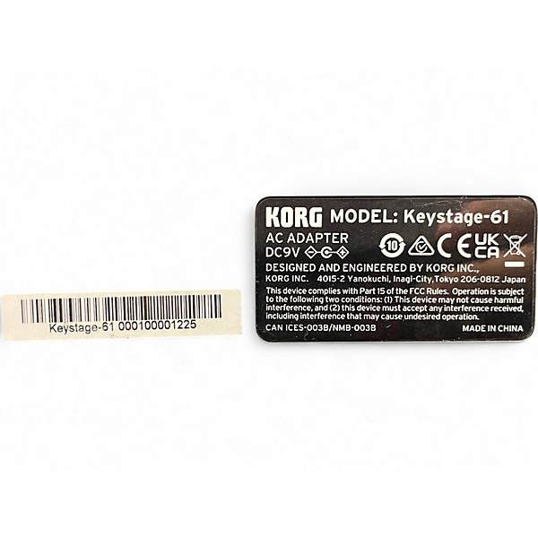 Used KORG keystage MIDI Controller