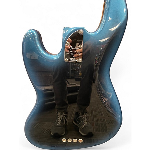 Used Fender American Professional II Jazz Bass Dark Night Electric Bass Guitar