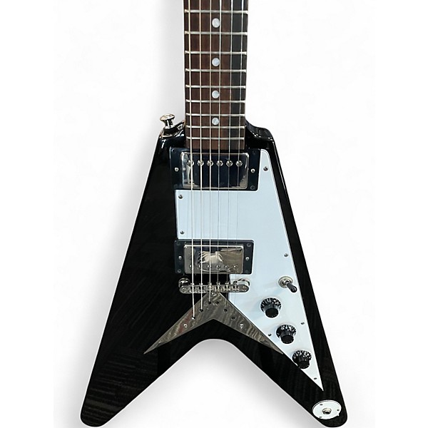 Used Epiphone FLYING V BLACK Solid Body Electric Guitar