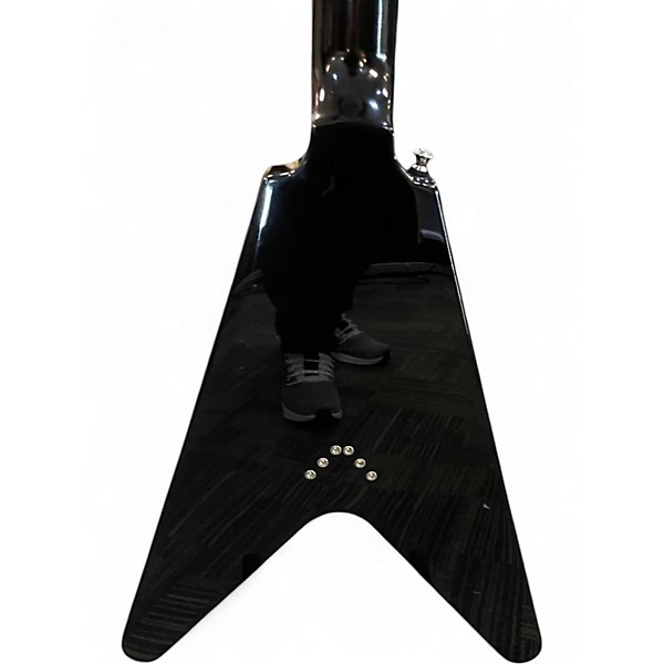 Used Epiphone FLYING V BLACK Solid Body Electric Guitar