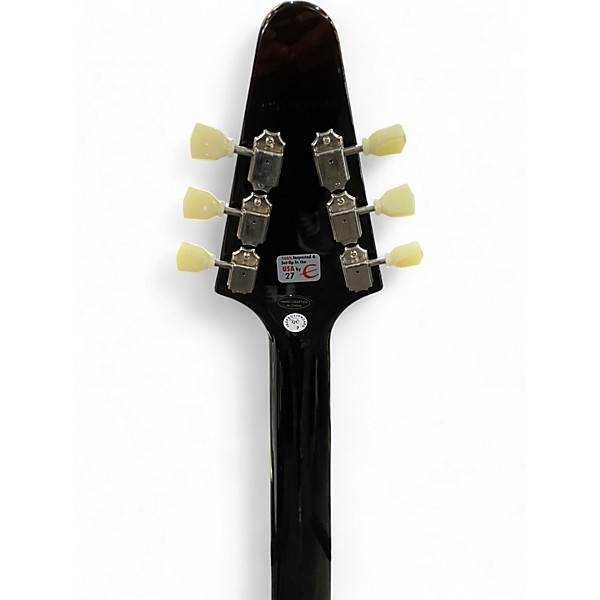 Used Epiphone FLYING V BLACK Solid Body Electric Guitar