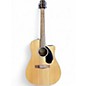 Used Fender CD60CE Dreadnought Natural Acoustic Electric Guitar thumbnail