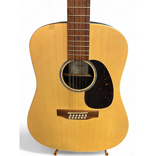 Used Martin DX2 Natural 12 String Acoustic Electric Guitar