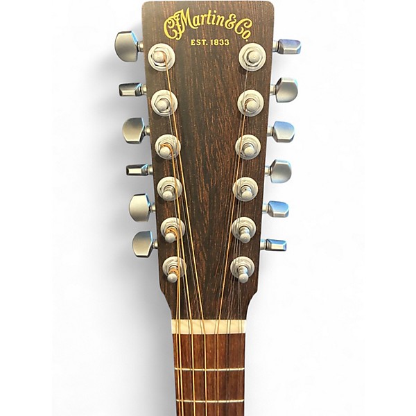 Used Martin DX2 Natural 12 String Acoustic Electric Guitar