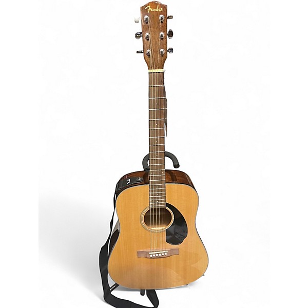 Used Fender cd60s Natural Acoustic Guitar