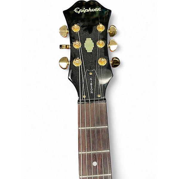 Used Epiphone Dot Deluxe Flametop Vintage Sunburst Hollow Body Electric Guitar