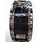 Used Ludwig 14X5 Black Galaxy Acrolite Black over Aluminum Snare Drum