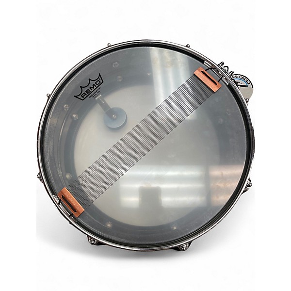 Used Ludwig 14X5 Black Galaxy Acrolite Black over Aluminum Snare Drum