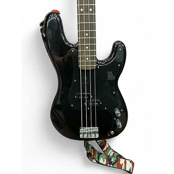 Used Fender Player Precision Bass Black Electric Bass Guitar