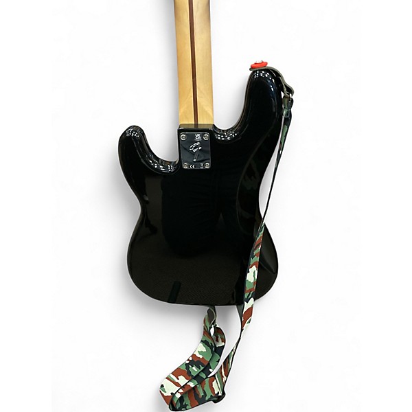 Used Fender Player Precision Bass Black Electric Bass Guitar