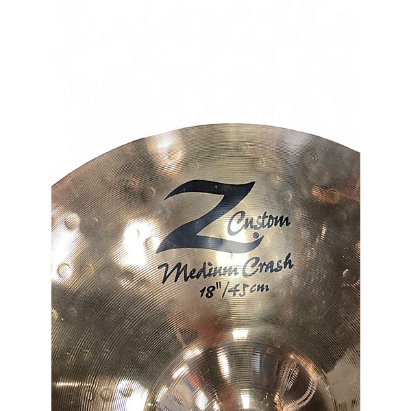 Used Zildjian 18in Z CUSTOM MEDIUM CRASH Cymbal