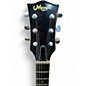 Used Memphis LP Style Black Solid Body Electric Guitar