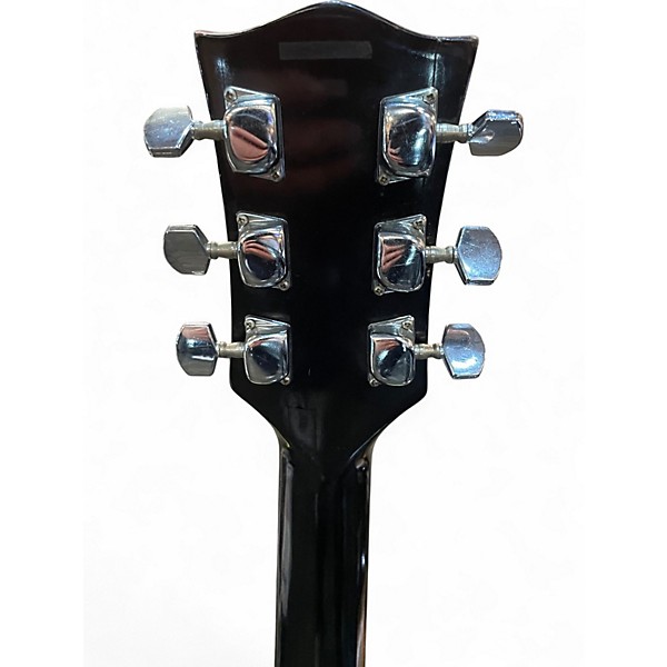 Used Memphis LP Style Black Solid Body Electric Guitar