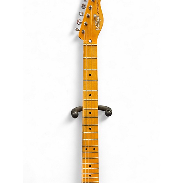 Used Vintage V75SVR Silverburst Solid Body Electric Guitar
