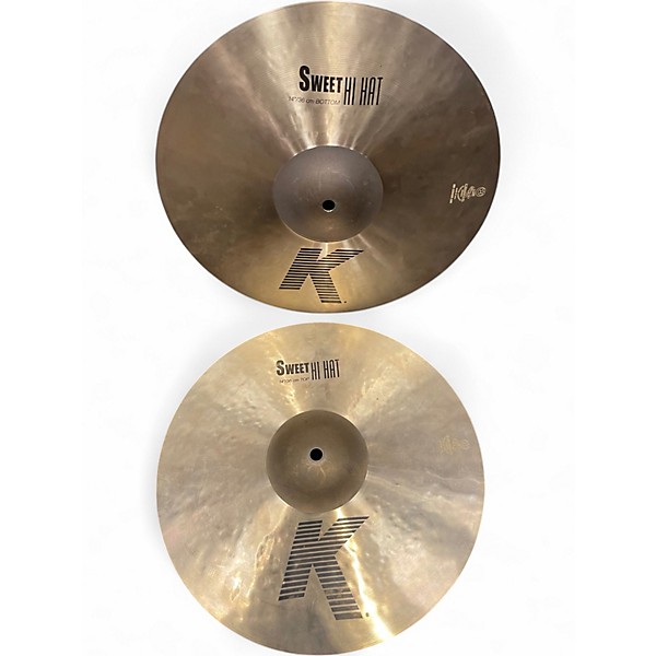 Used Zildjian 14in K Sweet Hi-Hat Pair Cymbal