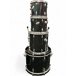 Used Ludwig 4 Piece Accent Black Drum Kit