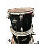 Used Ludwig 4 Piece Accent Black Drum Kit